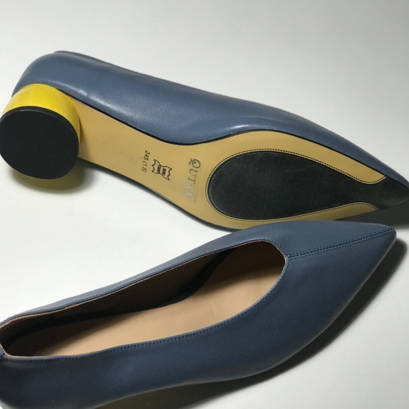 New leather woman low heel pump shoes - Picture 4 of 7